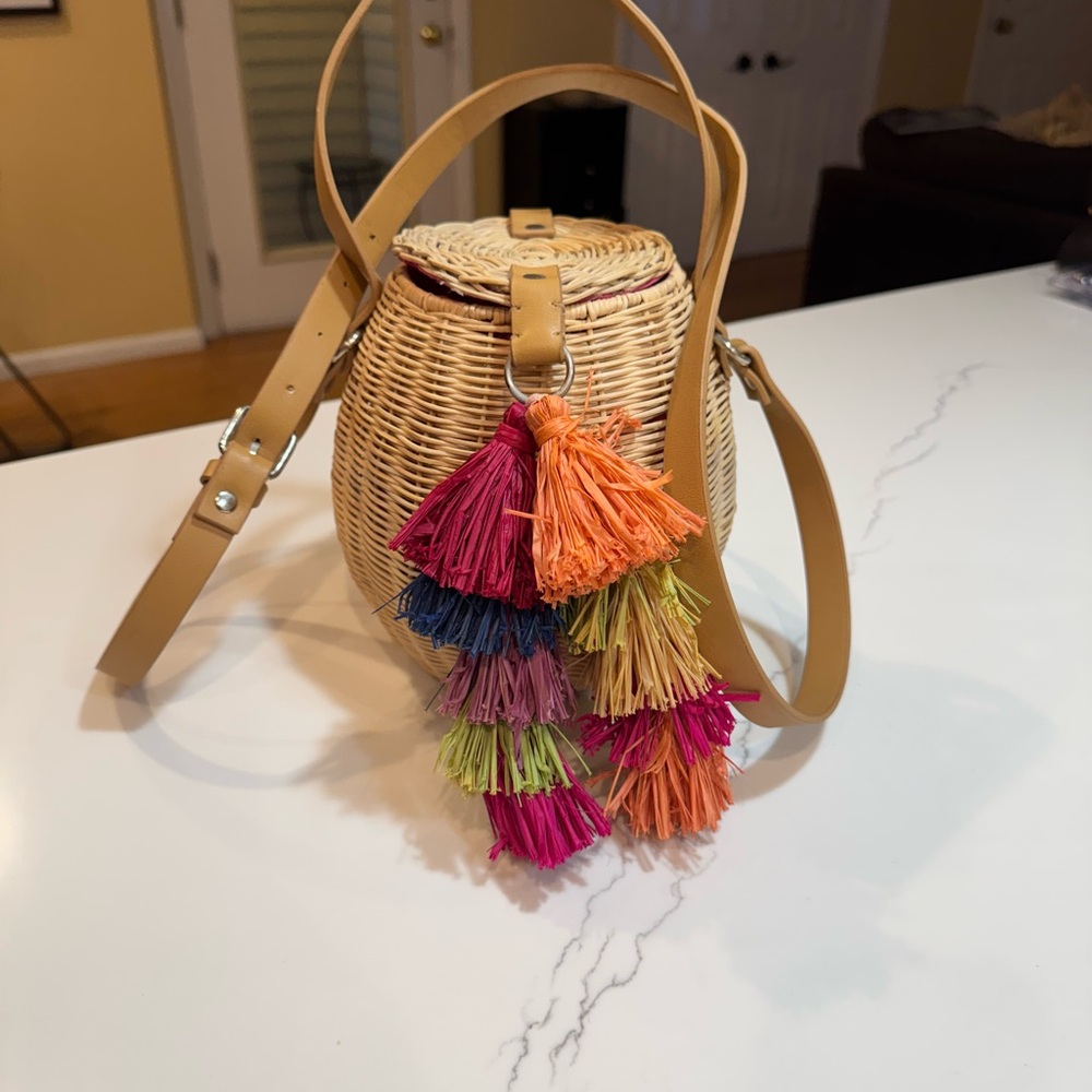 Nordstrom fun bucket bag with tassels